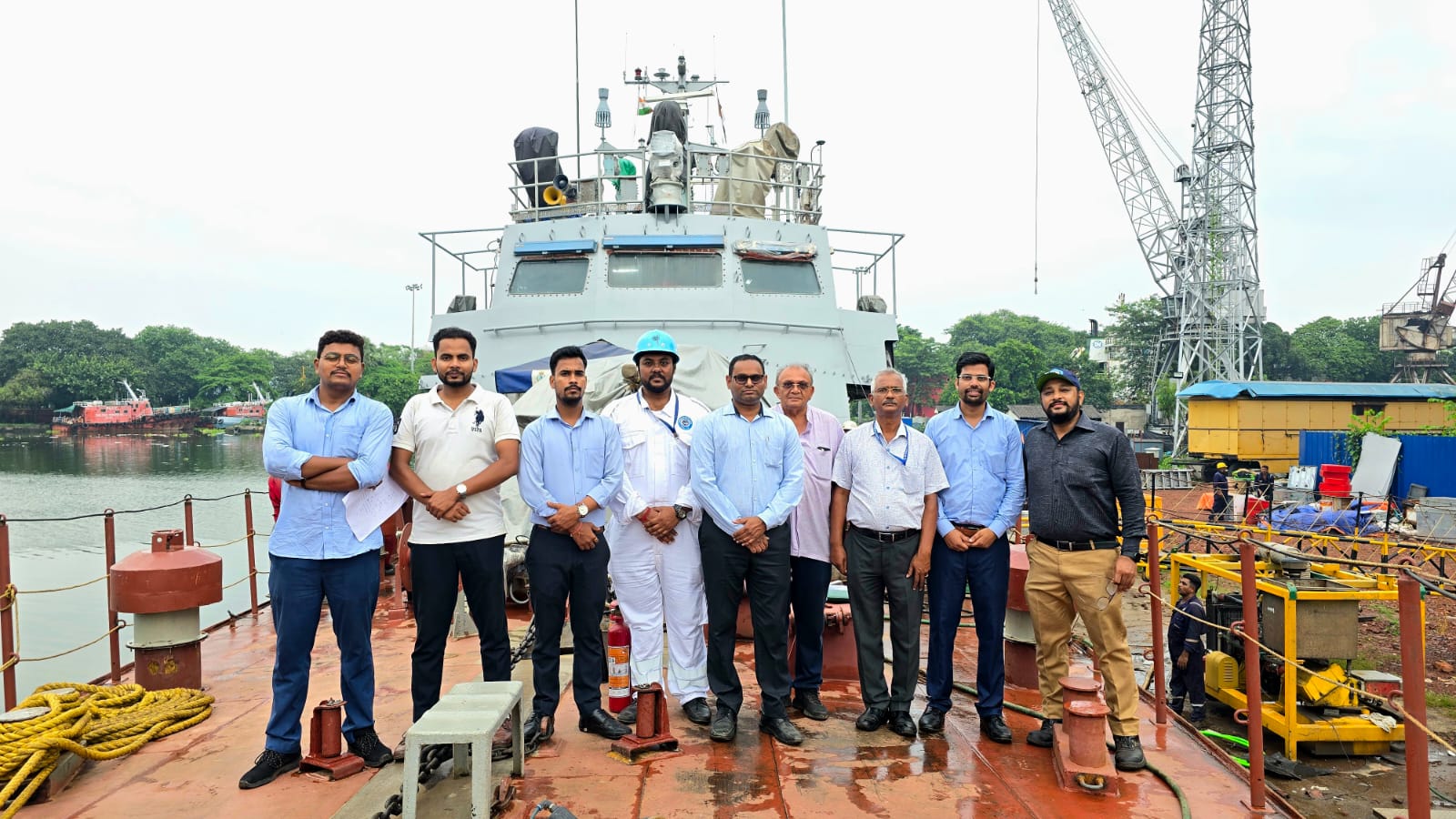 SUCCESSFUL COMPLETION OF INCLINING EXPERIMENTS OF INS KALPENI AT BERTH 13, GRSE-KPDD UNIT ON 10 JUN 25 - Thumbnail